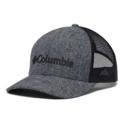 Columbia Mesh Snap Back Cap Grey Black Logo Black