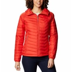 Columbia Powder Lite Hooded Jacket Orange Women