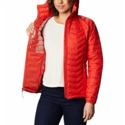 Columbia Powder Lite Hooded Jacket Orange Women -Nordis Camping Shop cl 1699071 843 005