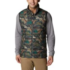 Columbia Powder Lite Vest Green Forest Brown
