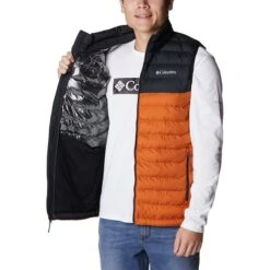 Columbia Powder Lite Gilet Orange Black -Nordis Camping Shop cl 1748031 858 005
