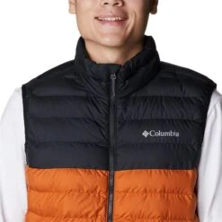 Columbia Powder Lite Gilet Orange Black -Nordis Camping Shop cl 1748031 858 006