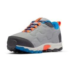 Columbia Firecamp Sledder 3 Waterproof Shoes Light Grey Orange Blue Junior -Nordis Camping Shop cl 1862901 037 006
