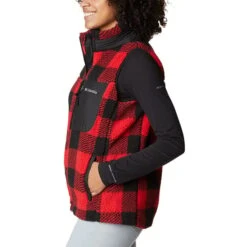 Columbia West Band Vest Red Black Women -Nordis Camping Shop cl 1939914 658 003