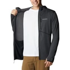 Columbia Park View Full Zip Hooded Fleece Black -Nordis Camping Shop cl 1954153 010 003