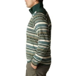 Columbia Sweater Weather II Printed Half Zip Fleece Green -Nordis Camping Shop cl 2013461 370 003
