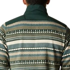 Columbia Sweater Weather II Printed Half Zip Fleece Green -Nordis Camping Shop cl 2013461 370 005