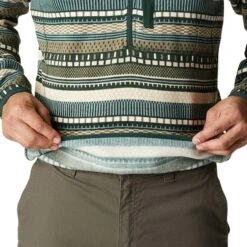 Columbia Sweater Weather II Printed Half Zip Fleece Green -Nordis Camping Shop cl 2013461 370 006