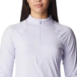 T-Shirt Columbia Endless Trail Half Zip Mesh Long Sleeve White Women 9 T-Shirt Columbia Endless Trail Half Zip Mesh Long Sleeve White Women -Nordis Camping Shop cl 2031781 568 004