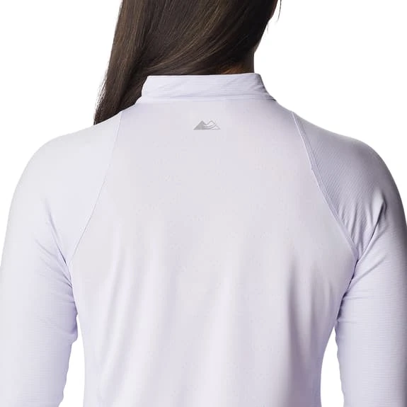 T-Shirt Columbia Endless Trail Half Zip Mesh Long Sleeve White Women 5 T-Shirt Columbia Endless Trail Half Zip Mesh Long Sleeve White Women - Image 5