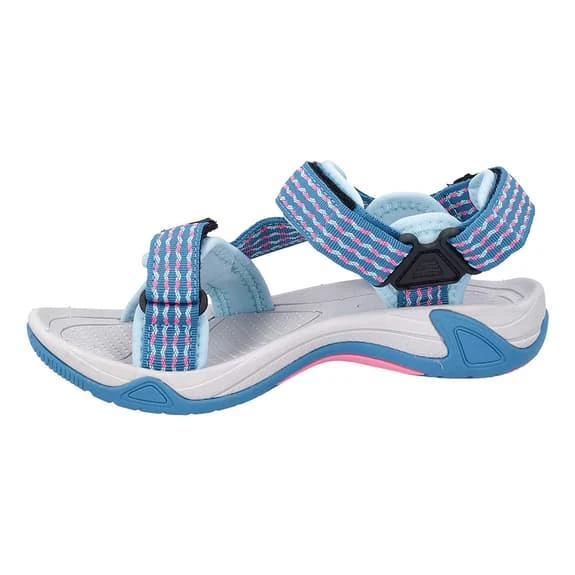 CMP Hamal Hiking Sandals Blue Pink Grey Junior 2 CMP Hamal Hiking Sandals Blue Pink Grey Junior - Image 2