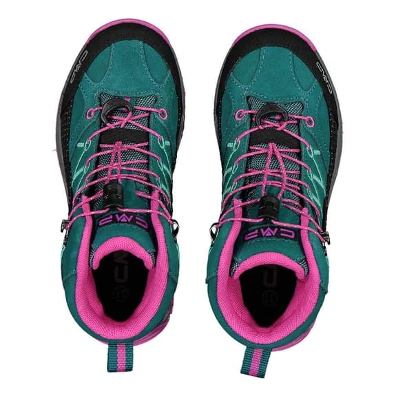 CMP Kids Rigel Mid WaterProof Boots Blue Green Pink Kids 4 CMP Kids Rigel Mid WaterProof Boots Blue Green Pink Kids - Image 4
