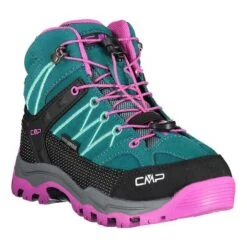 CMP Kids Rigel Mid WaterProof Boots Blue Green Pink Kids 11 CMP Kids Rigel Mid WaterProof Boots Blue Green Pink Kids -Nordis Camping Shop cmp 3q12944 26el 006
