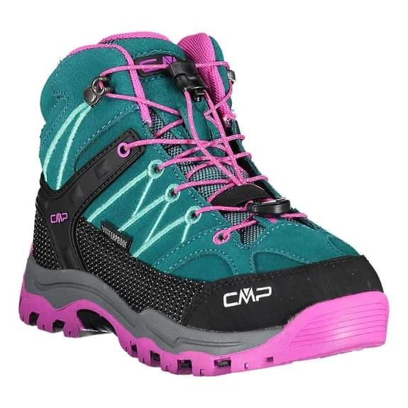 CMP Kids Rigel Mid WaterProof Boots Blue Green Pink Kids 6 CMP Kids Rigel Mid WaterProof Boots Blue Green Pink Kids - Image 6