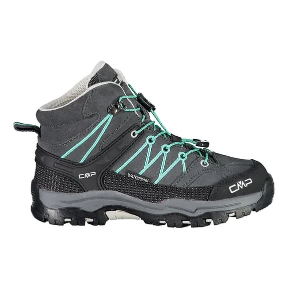 CMP Kids Rigel Mid Waterproof Boots Grey Green Kids 1 CMP Kids Rigel Mid Waterproof Boots Grey Green Kids