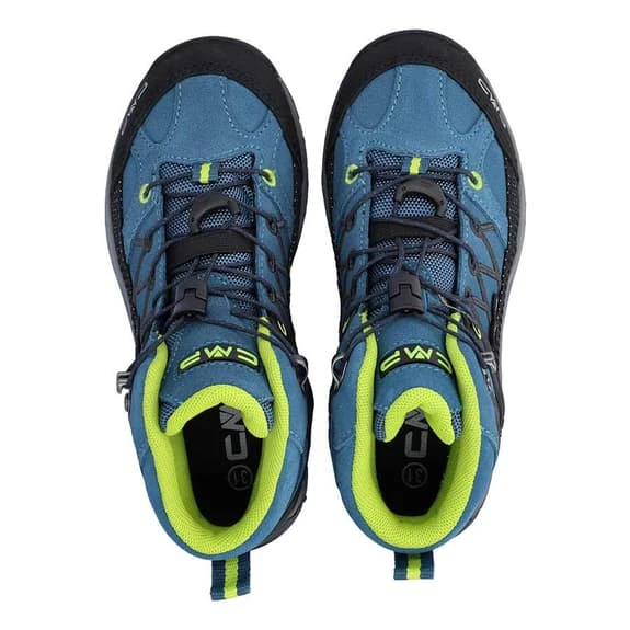 CMP Kids Rigel Mid WaterProof Boots Blue Black Yellow Junior 4 CMP Kids Rigel Mid WaterProof Boots Blue Black Yellow Junior - Image 4