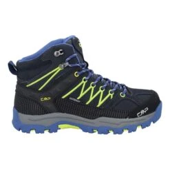 CMP Kids Rigel Mid WaterProof Boots Blue Black Fluorescent Green Junior