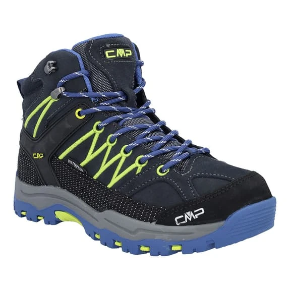 CMP Kids Rigel Mid WaterProof Boots Blue Black Fluorescent Green Junior 6 CMP Kids Rigel Mid WaterProof Boots Blue Black Fluorescent Green Junior - Image 6