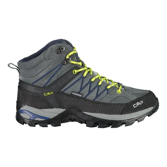 Boots CMP Rigel Mid Waterproof Dark Grey Yellow 1 Boots CMP Rigel Mid Waterproof Dark Grey Yellow