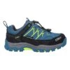 CMP Rigel Low WaterProof Trainers Blue Black Fluorescent Green Kids