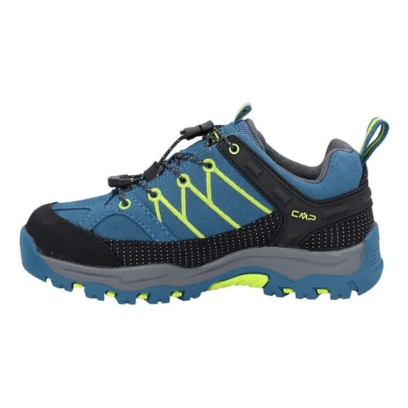 CMP Rigel Low WaterProof Trainers Blue Black Fluorescent Green Kids 2 CMP Rigel Low WaterProof Trainers Blue Black Fluorescent Green Kids - Image 2