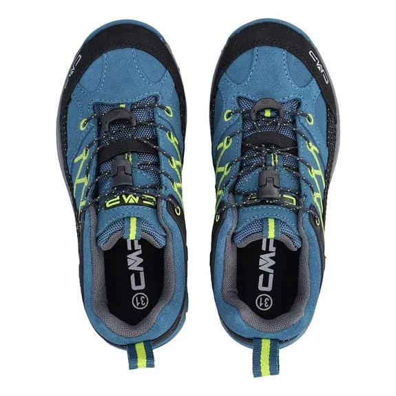 CMP Rigel Low WaterProof Trainers Blue Black Fluorescent Green Kids 4 CMP Rigel Low WaterProof Trainers Blue Black Fluorescent Green Kids - Image 4