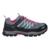 CMP Rigel Low WaterProof Trainers Blue Grey Pink Junior