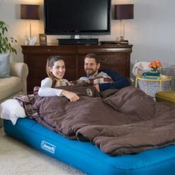 Coleman Extra Durable Double Mattress Blue -Nordis Camping Shop col 2000031638 003