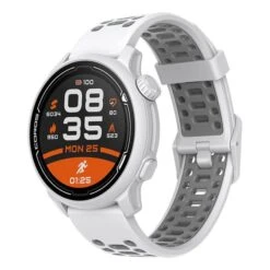 Coros Pace 2 Premium White GPS Watch With Silicone Strap -Nordis Camping Shop cor wpace2 wht 003