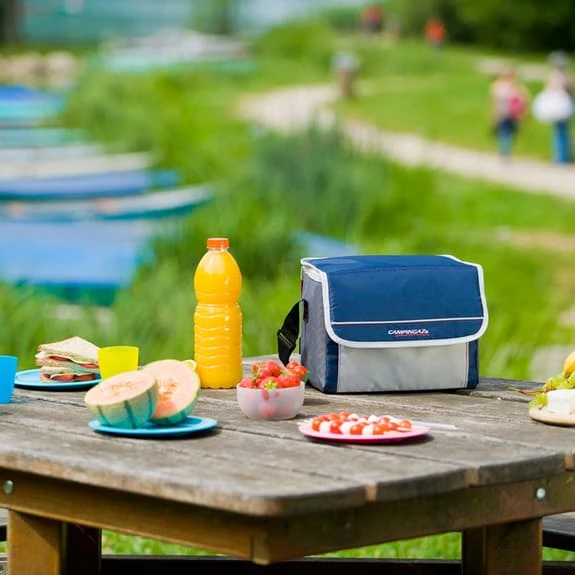 Campingaz Fold'n Cool 10L Cooler Navy Blue White Grey 2 Campingaz Fold'n Cool 10L Cooler Navy Blue White Grey - Image 2