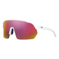 DPV Bora Lite Glasses Matte White With Red Lenses