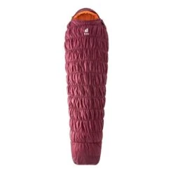 Deuter Exosphere 0C SL Right Zipper Sleeping Bag Red Orange Women
