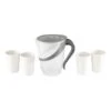 Easy Camp Cerf Pitcher Cup Set + 2500 Ml Jug White