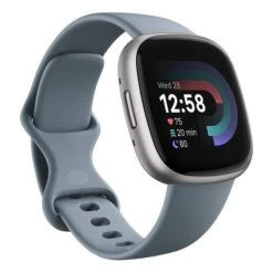 Fitbit Versa 4 Platinum Aluminium Ocean Blue