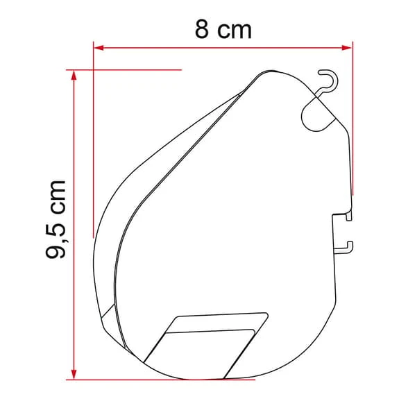 Fiamma F35 Pro 2.5 M Awning Black Grey 4 Fiamma F35 Pro 2.5 M Awning Black Grey - Image 4
