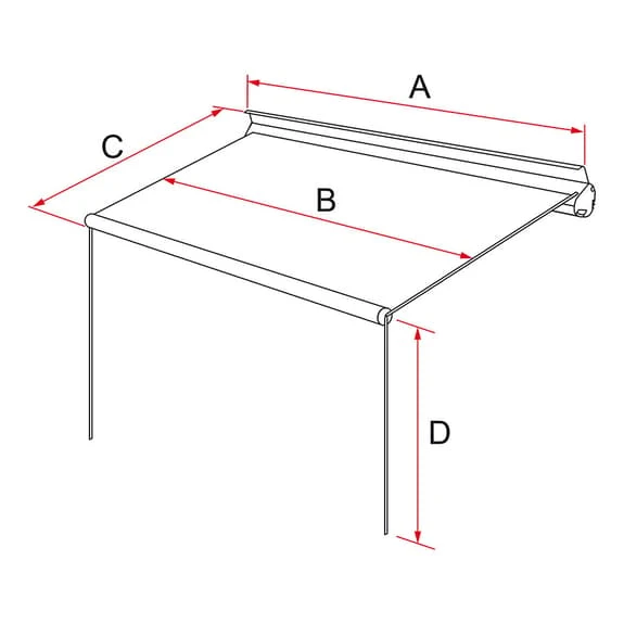 Fiamma F35 Pro 2.5 M Awning Black Grey 5 Fiamma F35 Pro 2.5 M Awning Black Grey - Image 5
