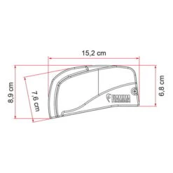 Fiamma F40van 2.7 M Awning Black Grey -Nordis Camping Shop fia 07503h01r 006