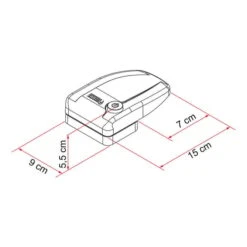 Fiamma Safe Door 3 Security Lock White (3 Units) -Nordis Camping Shop fia 08021 02 004