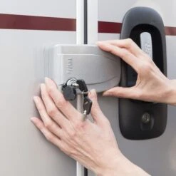 Fiamma Safe Door 3 Security Lock Grey (3 Units) -Nordis Camping Shop fia 08021 02g 002