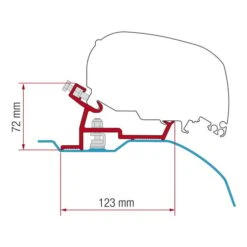 Fiamma Kit Ducato/Jumper/Boxer H2 F80/F65 Support
