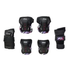 Fila Skates Jr Girl FP Gears Set Protections Black Yellow Kids