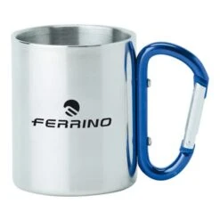 Ferrino Inox Cup With Steel Carabiner Handle