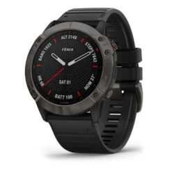 Garmin Fenix 6X Sapphire Charcoal Grey With Black Strap