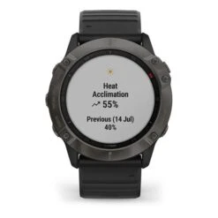 Garmin Fenix 6X Sapphire Charcoal Grey With Black Strap -Nordis Camping Shop ga 010 02157 11 005