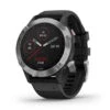Garmin Fenix 6 Silver Black With Black Strap