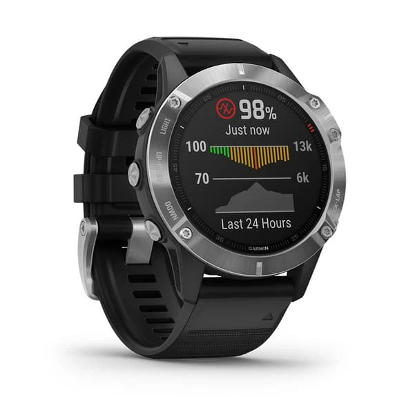 Garmin Fenix 6 Silver Black With Black Strap 5 Garmin Fenix 6 Silver Black With Black Strap - Image 5