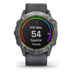 Garmin Enduro Silver With Grey UltraFit Nylon Strap -Nordis Camping Shop ga 010 02408 00 005