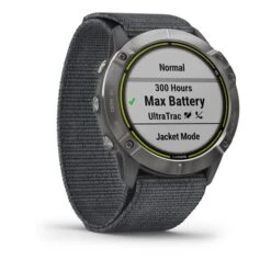 Garmin Enduro Silver With Grey UltraFit Nylon Strap -Nordis Camping Shop ga 010 02408 00 006