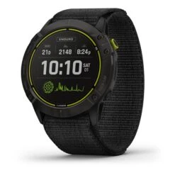 Garmin Enduro Titanium With Black DLC Coating With Black UltraFit Nylon Strap