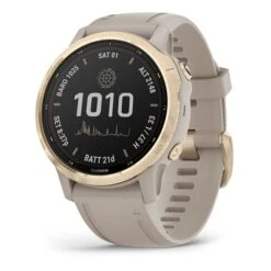 Garmin Fenix 6S PRO Solar Gold With Sand Grey Strap